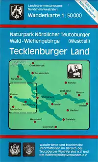 Wanderkarte 1 : 50 000 Tecklenburger Land. Offizielle Naturparkkarte. 