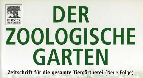 Der Zoologische Garten, Band 74, 2004, Hefte 1-6 (Beiträge u.a.: Die erfolgreiche Zucht des Kampfadlers; Großpapageien in deutschen Zoos etc.). 