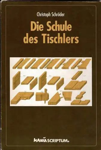 Die Schule des Tischlers. Eine systematisch fortschreitende Konstruktionslehre für Holzarbeiter. 2 Bände. Textband und Atlasband mit 25 gefalt. Tafeln. 