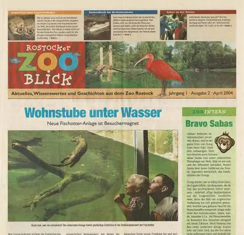 Rostocker Zoo Blick Ausgabe 2, April 2004 (Jg. I). 