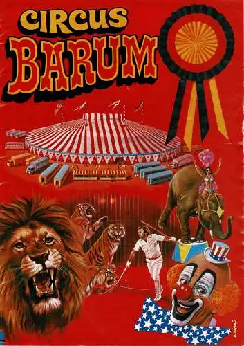 Circus Barum - Programmheft ca. 1988. 