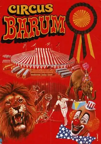 Circus Barum - Programmheft ca. 1982. 