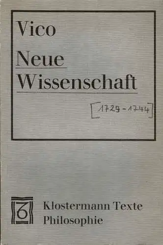 Die neue Wissenschaft . 