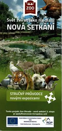 Kurzführer inklusive Faltplan (div. Tiere inkl. Tiger, Bär, Schlange). 