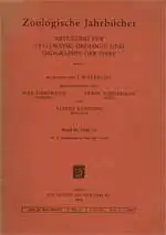 Zoologische Jahrbücher, Abteilung für Systematik, Ökologie und Geographie der Tiere (Abt. 3). Band 86, Heft 1/2 (1958). 
