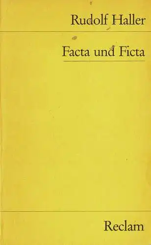 Facta und Ficta. 