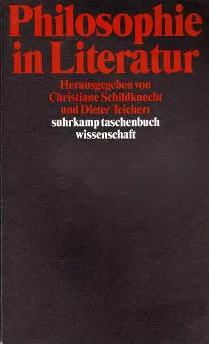 Philosophie in Literatur. 