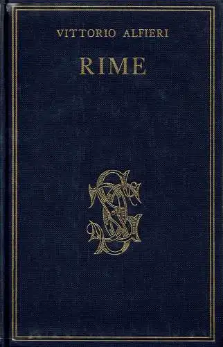 Vittorio Alfieri. Rime. 