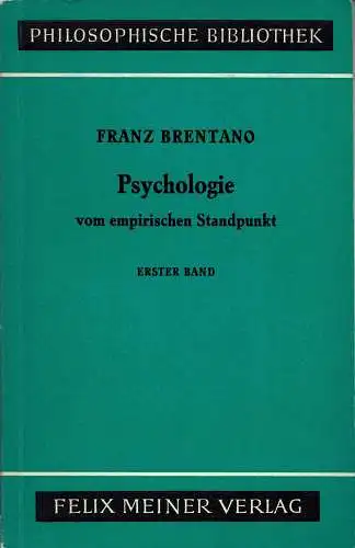 Psychologie vom empirischen Standpunkt. 