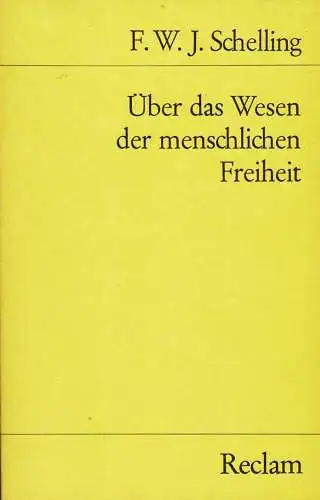 Über das Wesen der menschlichen Freiheit. 