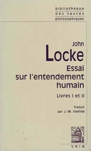 Essai philosophique sur l'entendement humain. 