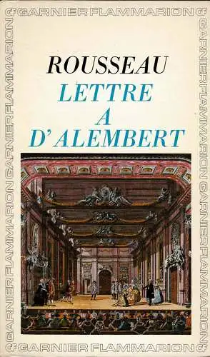 Lettre à d'Alembert. 