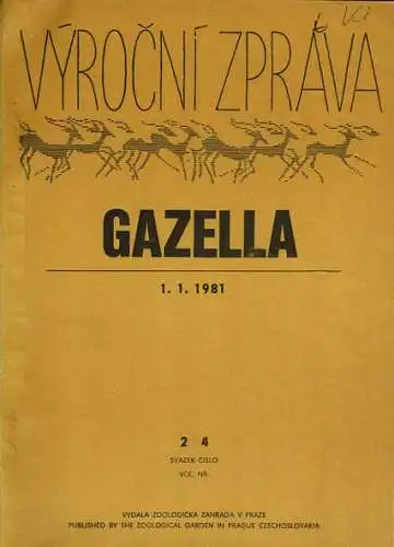 Gazella 2/4, including Ann.report 1980. 