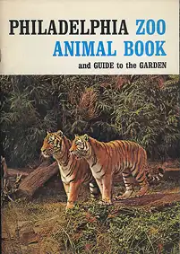 Zoo Animal Book and Guide to the Garden, 5. Auflage (Tiger) blaue Schrift. 