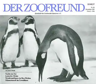 Der Zoofreund - Zeitschrift d. Zoofreunde Hannover; Nr. 90. 
