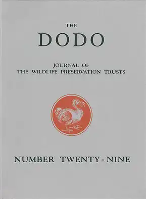 The Dodo - Journal of the Wildlife Preservation Trusts No. 29. 