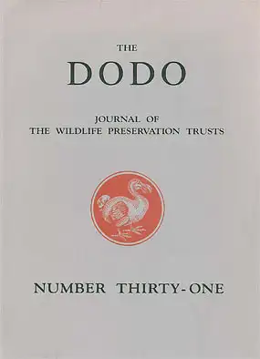 The Dodo - Journal of the Wildlife Preservation Trusts No. 31. 
