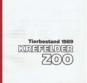 Tierbestand 1989. 