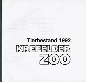 Tierbestand 1992. 