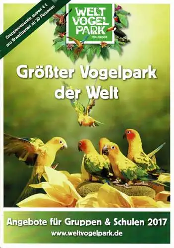 Größter Vogelpark der Welt : Angebote für Gruppen & Schulen. 