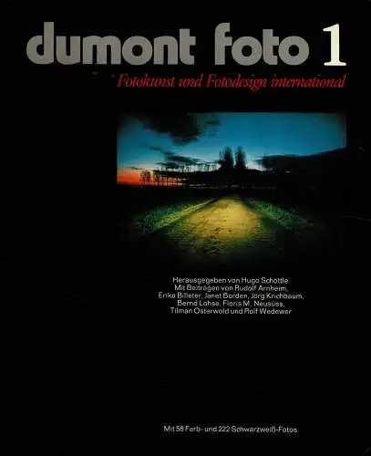 Dumont foto 1. Fotokunst und Fotodesign international. 