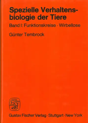Spezielle Verhaltensbiologie der Tiere.  Band 1: Funktionskreise, Wirbellose. Band 2: Wirbeltiere. 