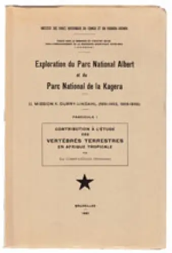 Exploration du Parc National Albert et du Parc National de la Kagera, 2. Mission K. Curry-Lindahl (1951-1952, 1958-1959). Fascicule 1, Contribution à l'étude des vertébrés terrestres en Afrique tropicale. 