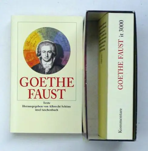 Faust. Texte und Kommentare [Faust I+II, Frühe Fassung, Paralipomena, Handschriften, Leseanweisungen; Kommentare; IT 3000]. 