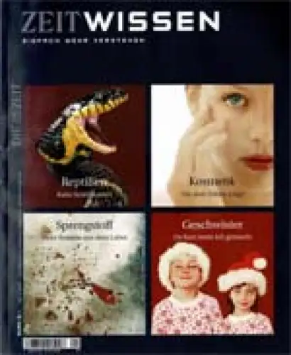 Zeit Wissen 1/2005. Reptilien, Kosmetik, Sprengstoff, Geschwister. 