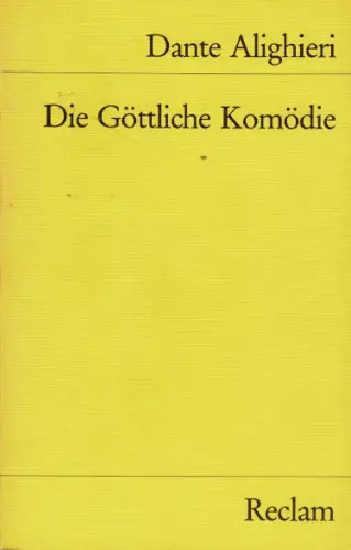 Die Göttliche Komödie. 