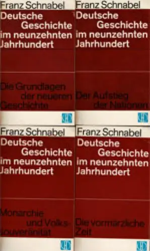 Deutsche Geschichte im neunzehnten Jahrhundert. 4 Bde. (Auflage 1964): Die Grundlagen der neueren Geschichte / Der Aufstieg der Nationen / Monarchie und Volkssouveränität / Die vormärzliche Zeit. 