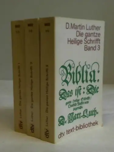 Die gantze Heilige Schrifft. 3 Bde., komplett. 