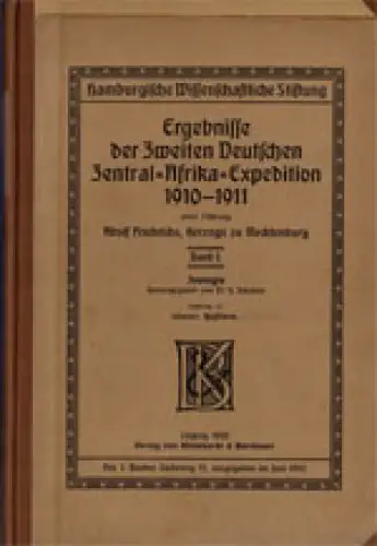 Huftiere aus West- und Zentralafrika (= Hamburgische Wissenschaftliche Stiftung - Ergebnisse der Zweiten Deutschen Zentral-Afrika-Expedition, 1910-1911, unter Führung Adolf Friedrichs, Herzog zu Mecklenburg, Bd. 1, Zoologie, Lieferung 15). 