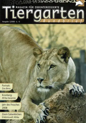 Tiergarten Rundbrief Ausgabe 1/2008. 