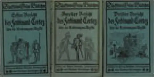 Bericht des Ferdinand Cortez an Kaiser Karl V. über die Eroberung von Mexiko [3 Bde., komplett]. Nach Dr. Wilhelm Koppes Übersetzung … Mit Federzeichnungen von Max Slevogt, 3. und 4. Aufl. [Grüne Bändchen, 10-12]. 