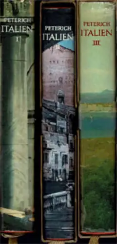 Italien. Ein Führer. Bde. 1-3, Bd. II und III im Original-Schuber. 