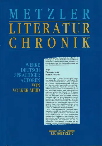Metzler Literatur Chronik. Werke deutschsprachiger Autoren. 