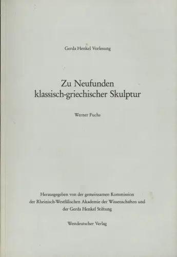 Zu Neufunden klassisch-griechischer Skulptur. 