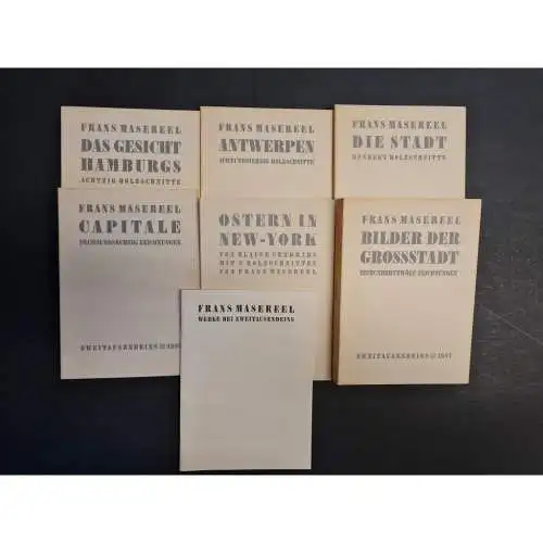 Gesammelte Werke, Teil 7-12  (Die Stadt / Bilder der Großstadt / Ostern in New York / Capitale / Das Gesicht Hamburgs / Antwerpen) + Beilage "Werke bei Zweitausendeins". 
