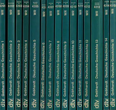 Gebhardt. Handbuch der deutschen Geschichte. 9., neu bearbeitete Auflage. Band 1-15. 
