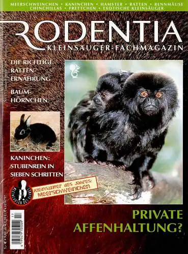 Rodentia. Kleinsäuger-Fachmagazin, Nr. 17 (Jg. 4.1) Jan/Feb 2004: Private Affenhaltung?. 