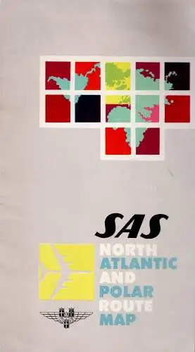 SAS Noth Atlantic and Polar Route Map. 
