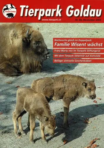 Tierpark Goldau - Die Zeitung. Nummer 66, November 2003. 