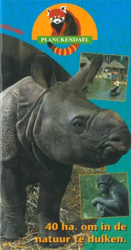 Zooführer (junges Panzernashorn, nl) ohne Faltplan und Banderole. 