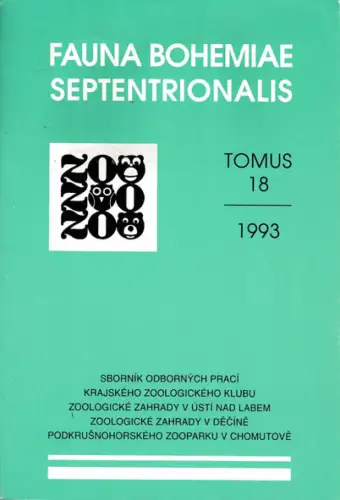 Fauna Bohemiae Septentrionalis (Tomus 18, 1993). 