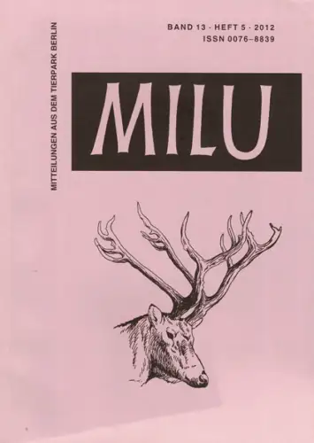 Milu Band 13, Heft 5. 