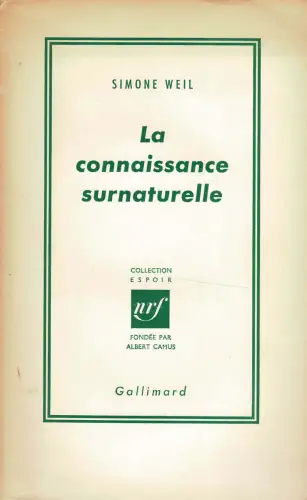 La connaissance surnaturelle. 