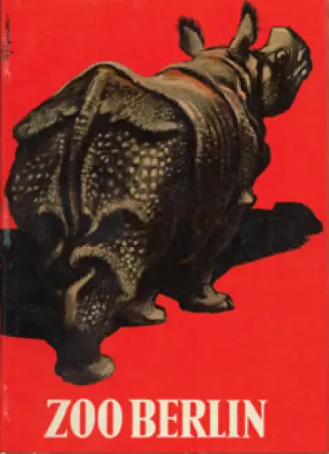 Wegweiser (Panzernashorn) - Tierverzeichnis vorne. 