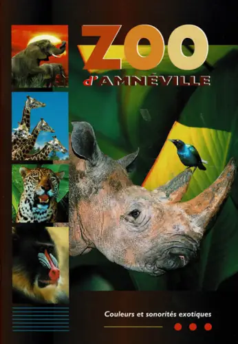 Parkführer (Nashorn und 4 kleine Bilder). 