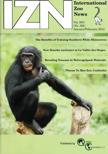 International Zoo News Vol. 59, Heft 1 (No. 392) Jan/Feb 2012. 